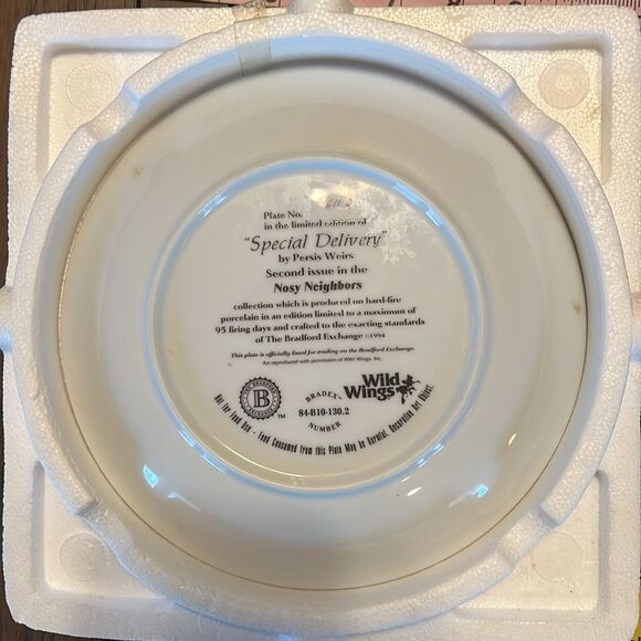 Special Delivery Nosy Neighbors Collection plate Bradford Exchange - Picture 6 of 6